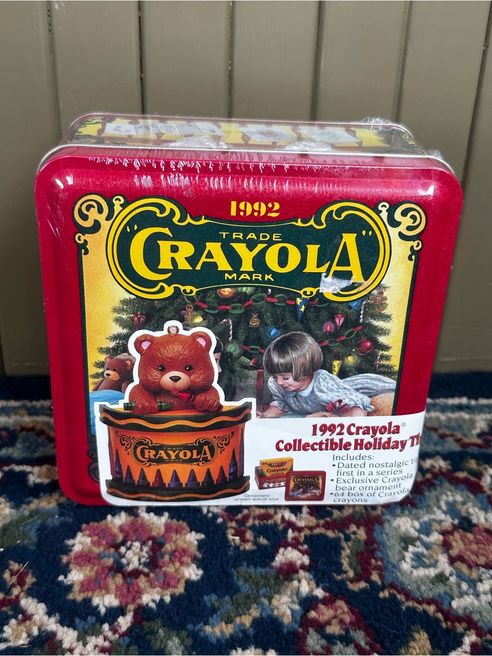 1992 Crayola Collectible Holiday Tin SEALED